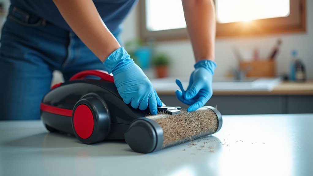 clean vacuum brush roll