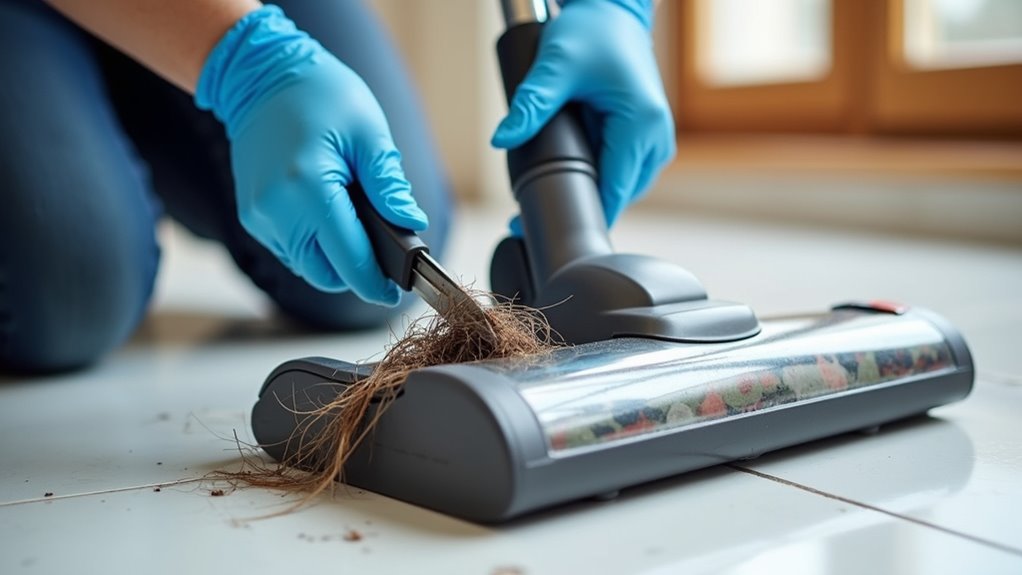 clean your vacuum brush