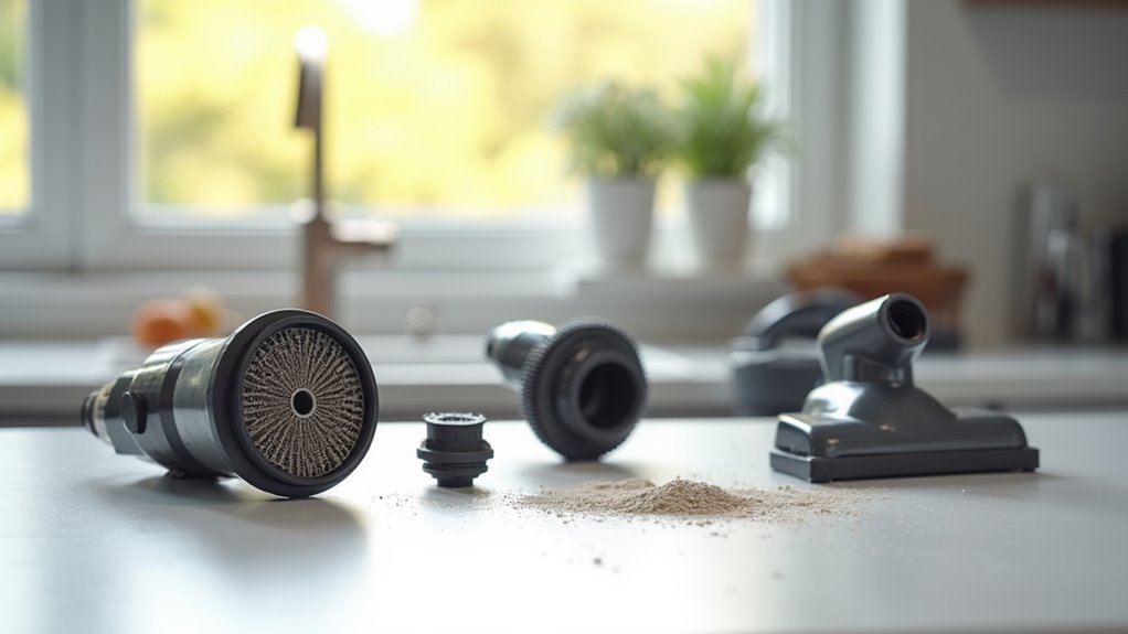 dry inspect maintain vacuum parts