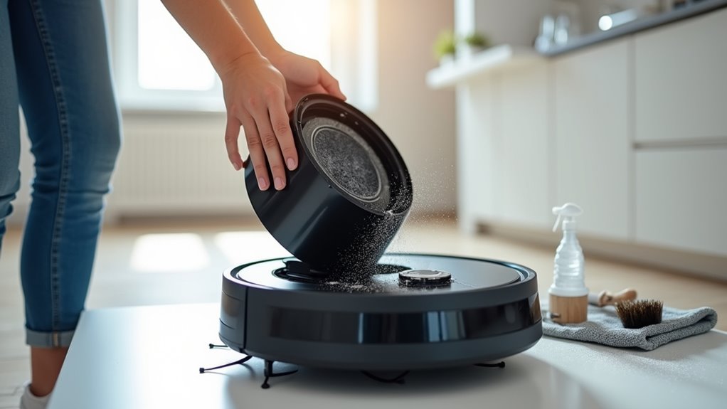 dustbin and filter maintenance