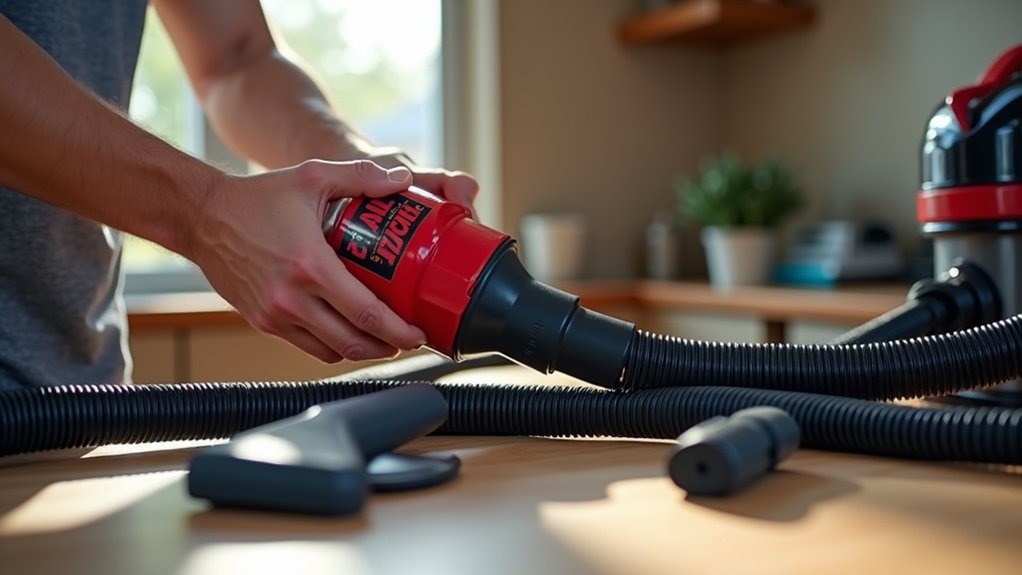 inspect hoses and attachments