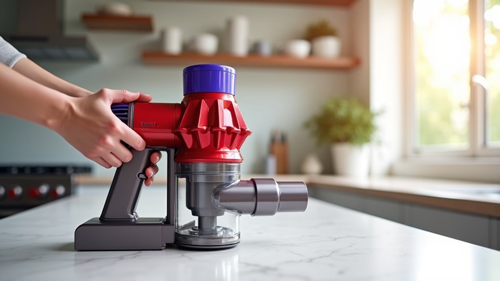open dyson vacuum properly