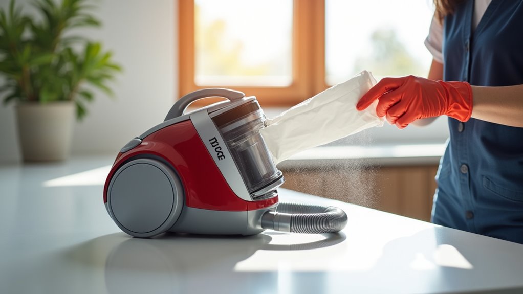 vacuum bag cleaning steps