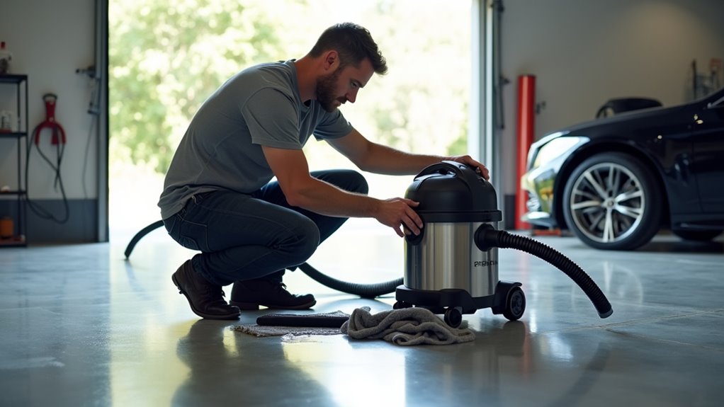 wet cleaning vacuum setup