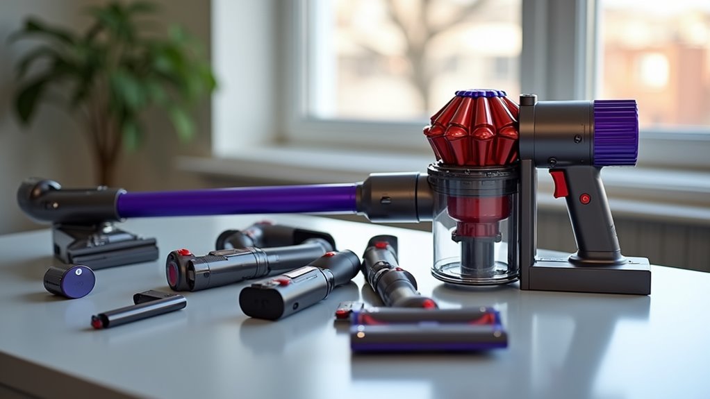 accessing dyson vacuum battery