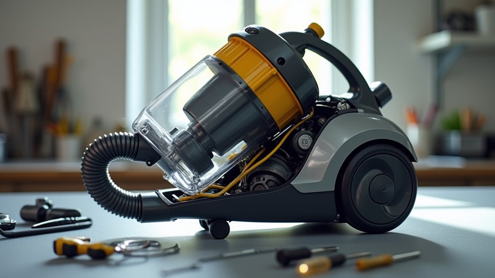 accessing vacuum internal mechanisms