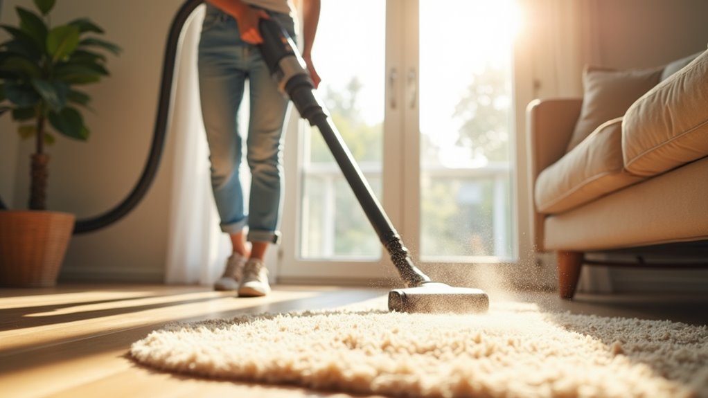 breathe easier with vacuuming
