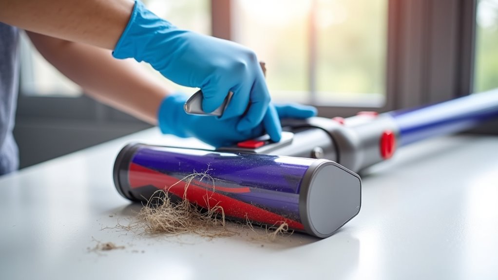clean brush bar regularly