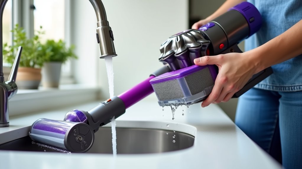 clean dyson vacuum filters