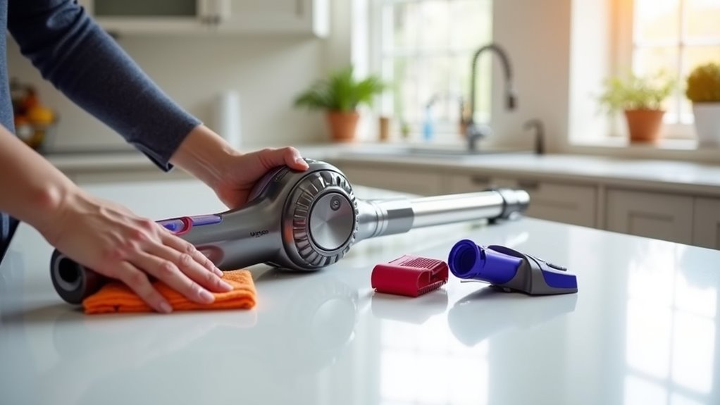 clean dyson wand attachments