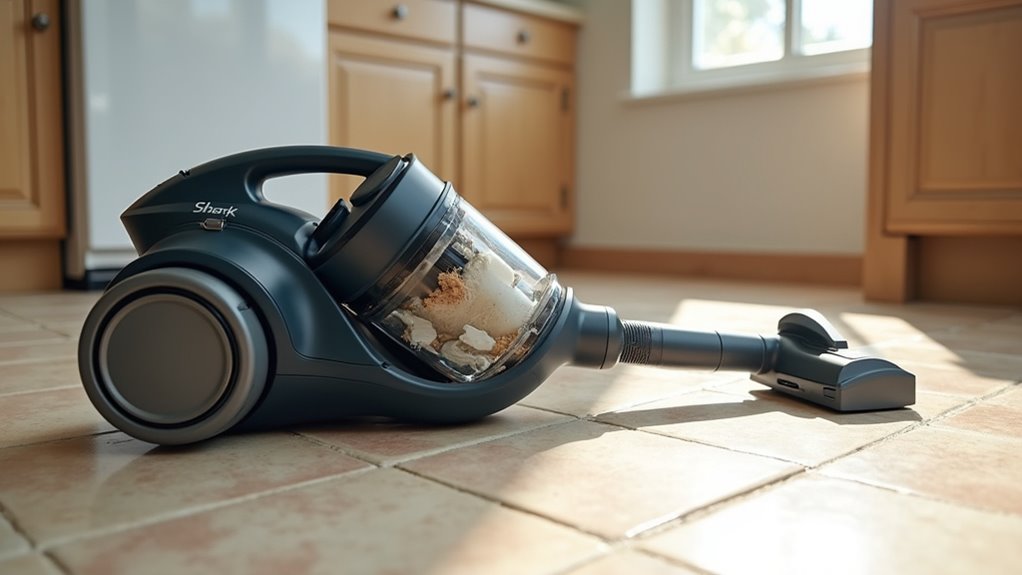clear vacuum blockages regularly