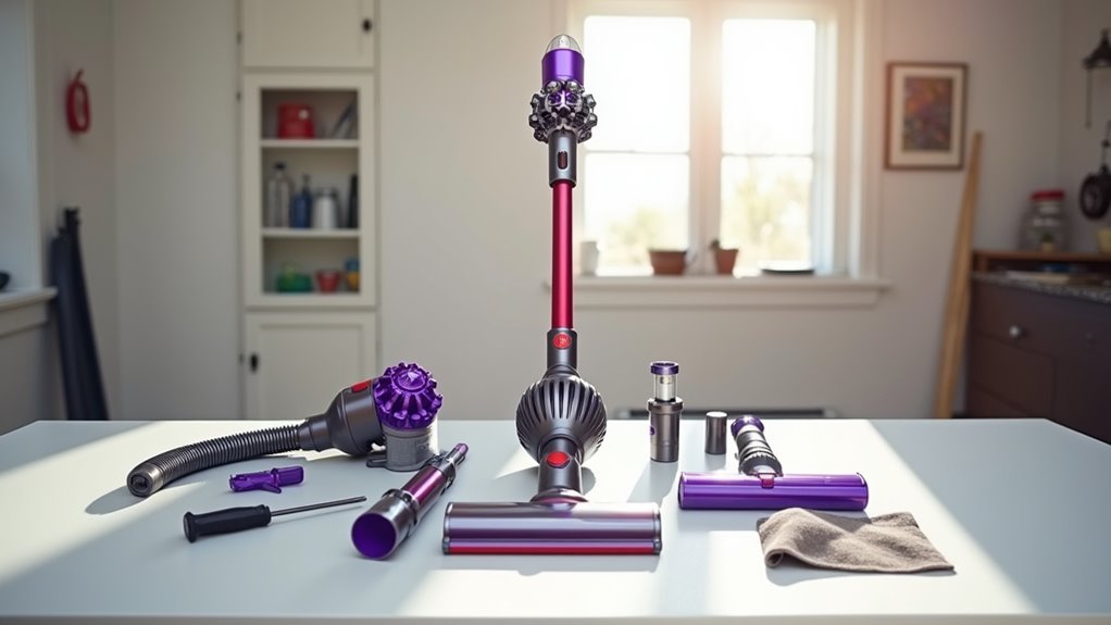 disassemble vacuum for maintenance