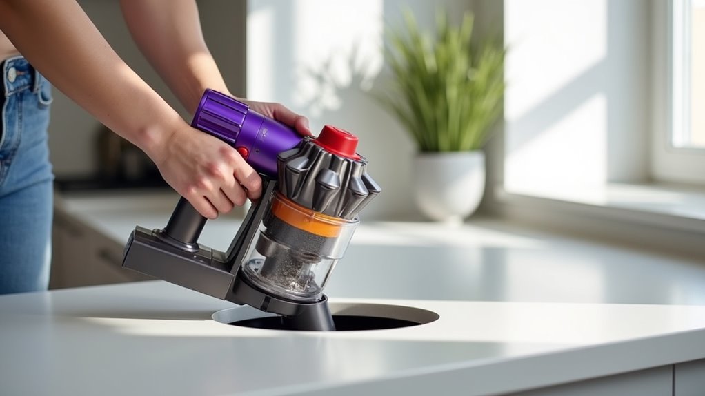 dyson v10 bin maintenance guide