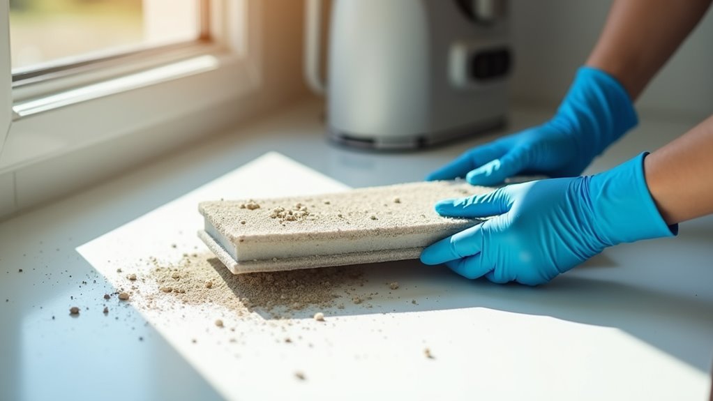 inspect vacuum filter regularly