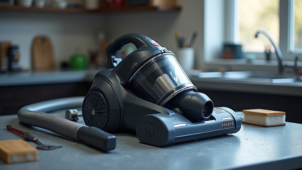 inspect vacuum for damage