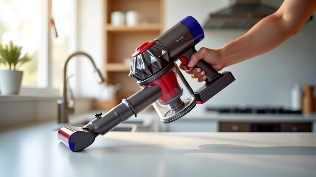 locate dyson release mechanism
