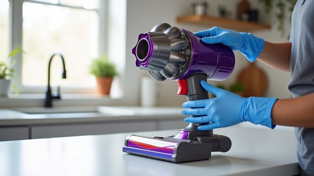 locate dyson vacuum filter