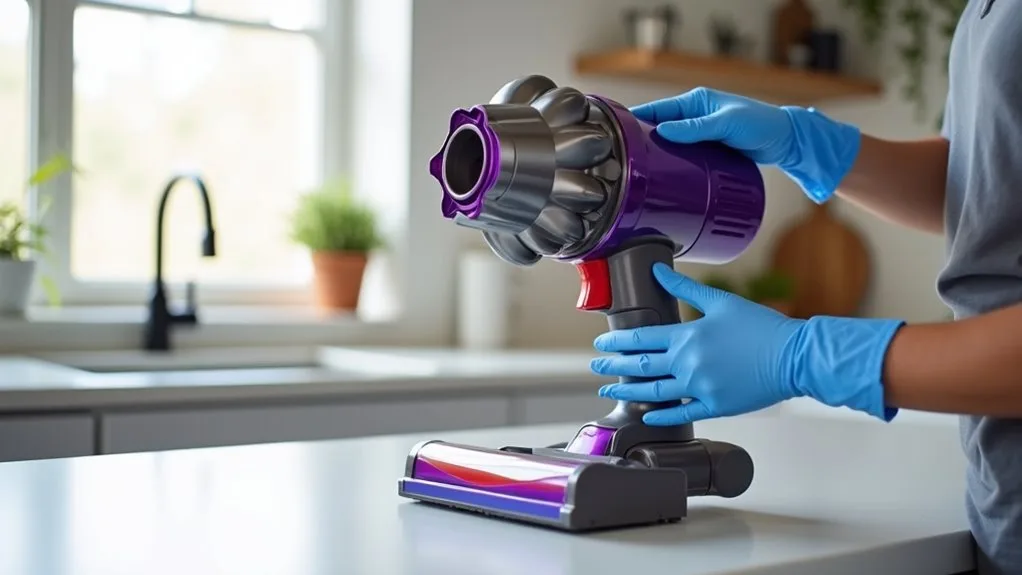 locate dyson vacuum filter