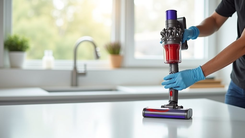prepare dyson for maintenance