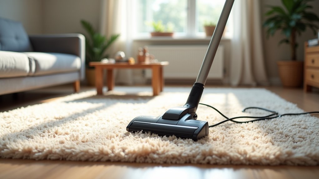 prepare space for vacuuming