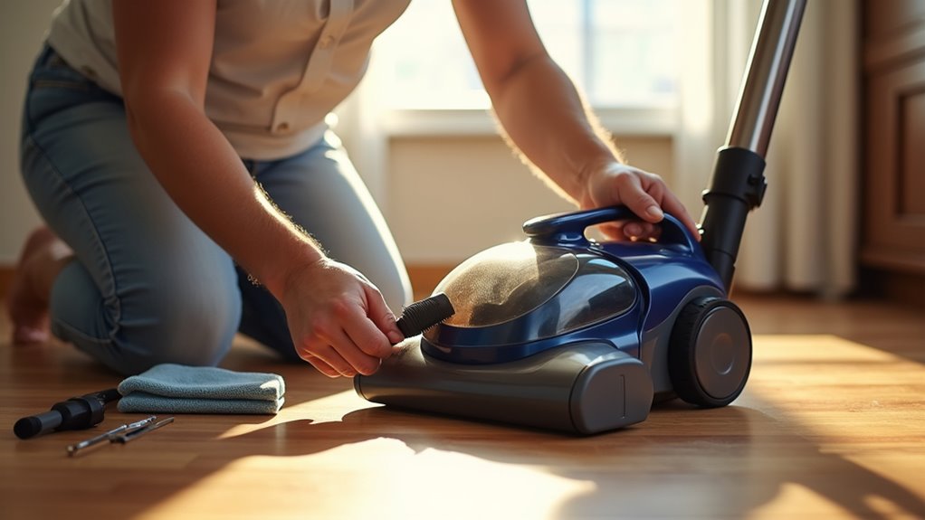 quiet vacuum care routine