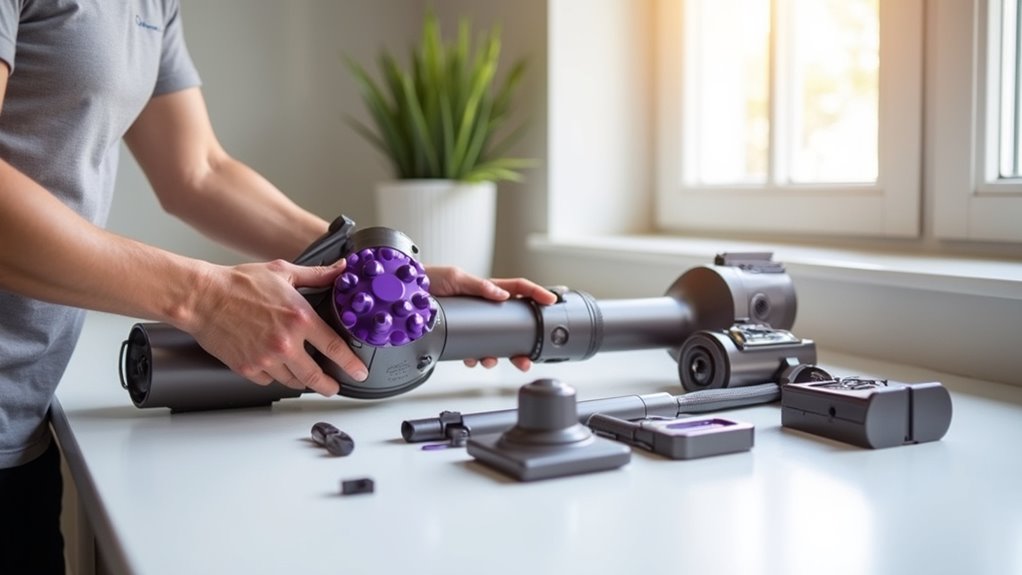 reassemble and test vacuum