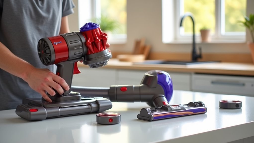 reassemble and test vacuum