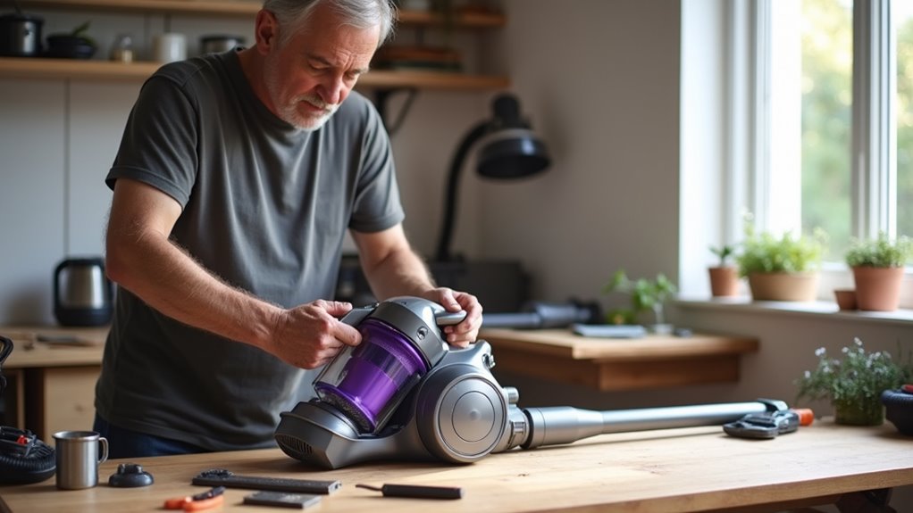 reassemble and test vacuum