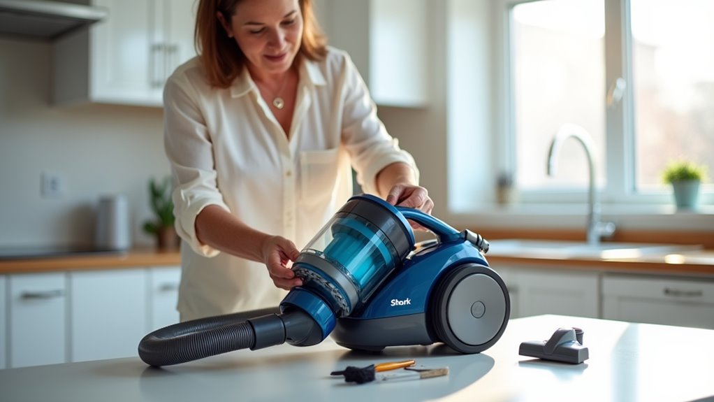 reassemble and test vacuum