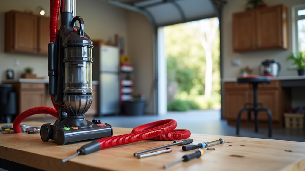 reassemble and test vacuum
