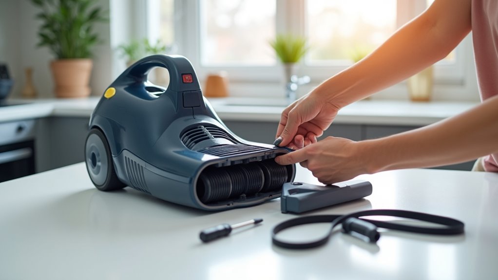 reassemble shark vacuum securely