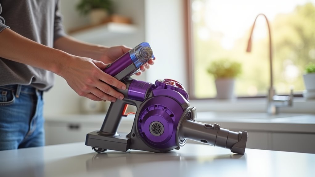 reinstall cleaned dyson filter