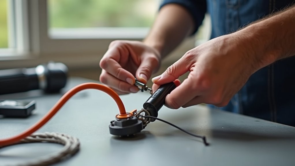 secure vacuum wire connections