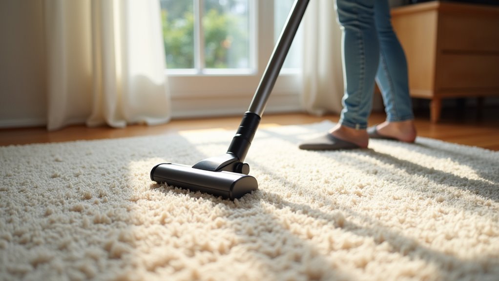 vacuuming carpet cleaning technique