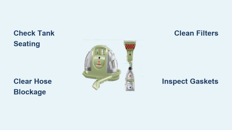 Bissell Little Green Machine No Suction? Fix It Fast