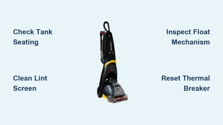 Bissell ProHeat Not Picking Up Water? Fix It Fast