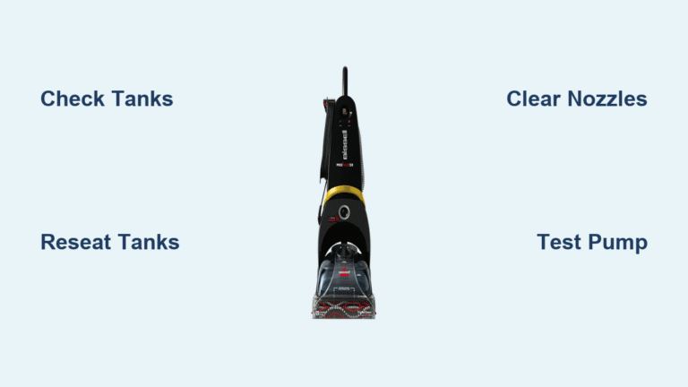 Bissell ProHeat Not Spraying Water? Fix It Fast