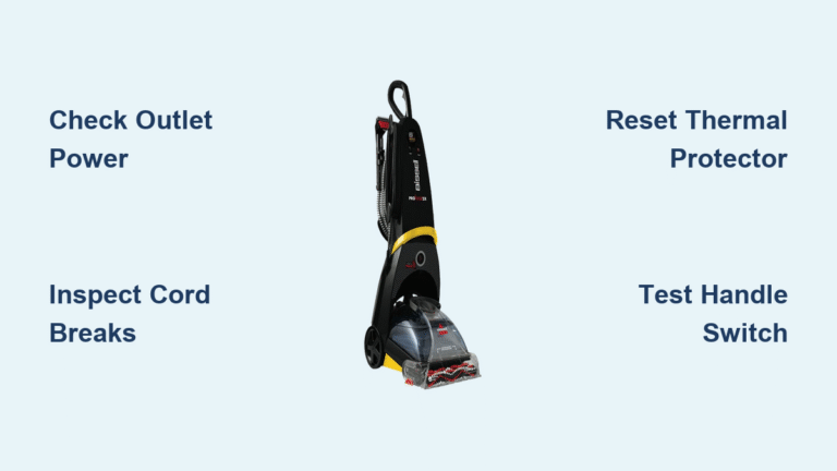 Bissell ProHeat Not Turning On: Quick Fix Guide