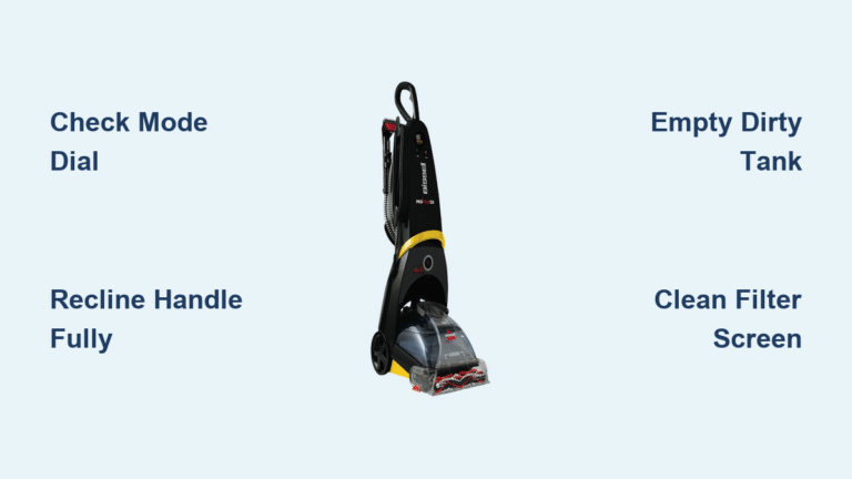 Bissell ProHeat Not Picking Up Water? Fix It Fast