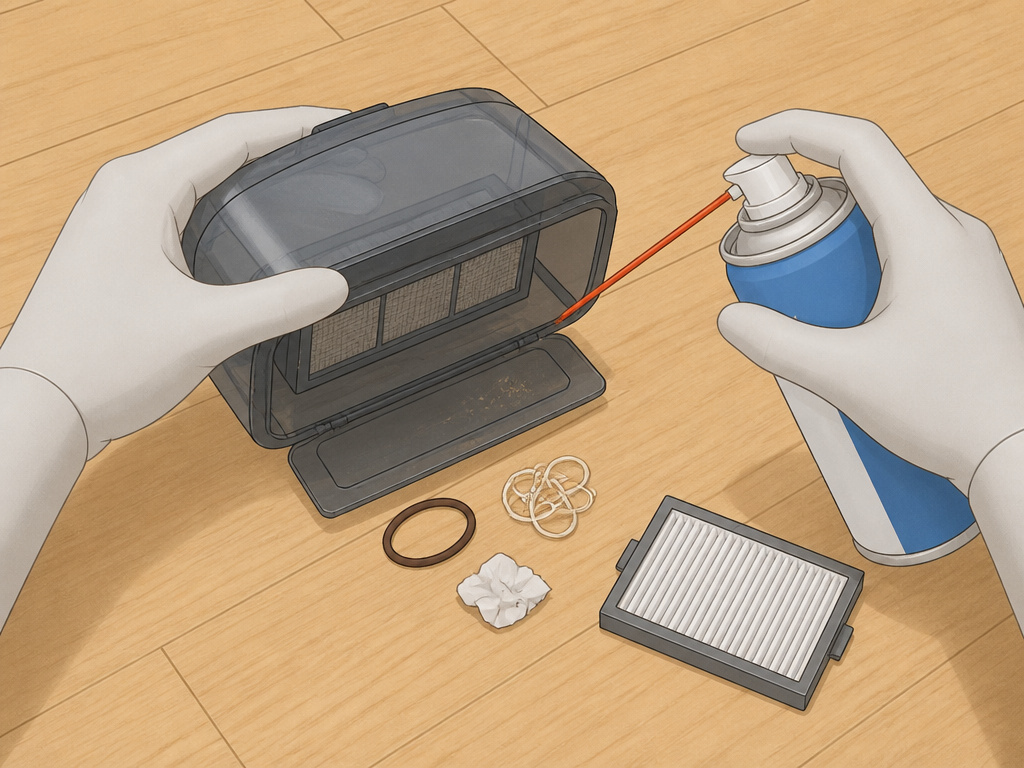 Preventing Roomba Error 11 with pre-vacuum debris pickup and maintenance tools