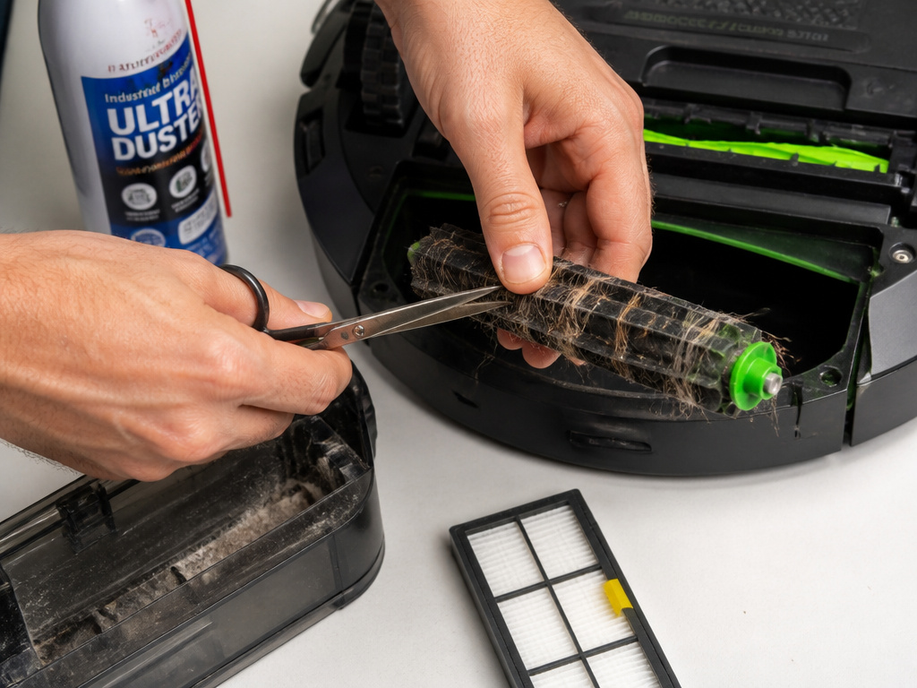 Essential tools for fixing a Roomba that is not vacuuming properly.