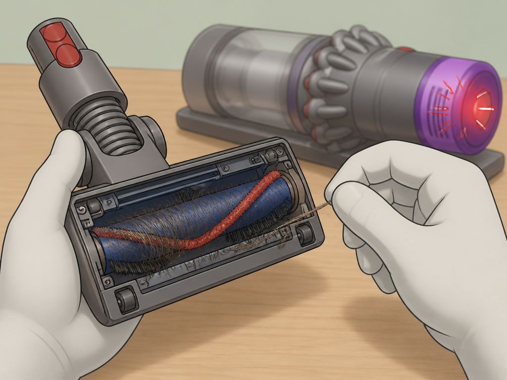 Advanced Dyson vacuum troubleshooting for a flashing filter warning light